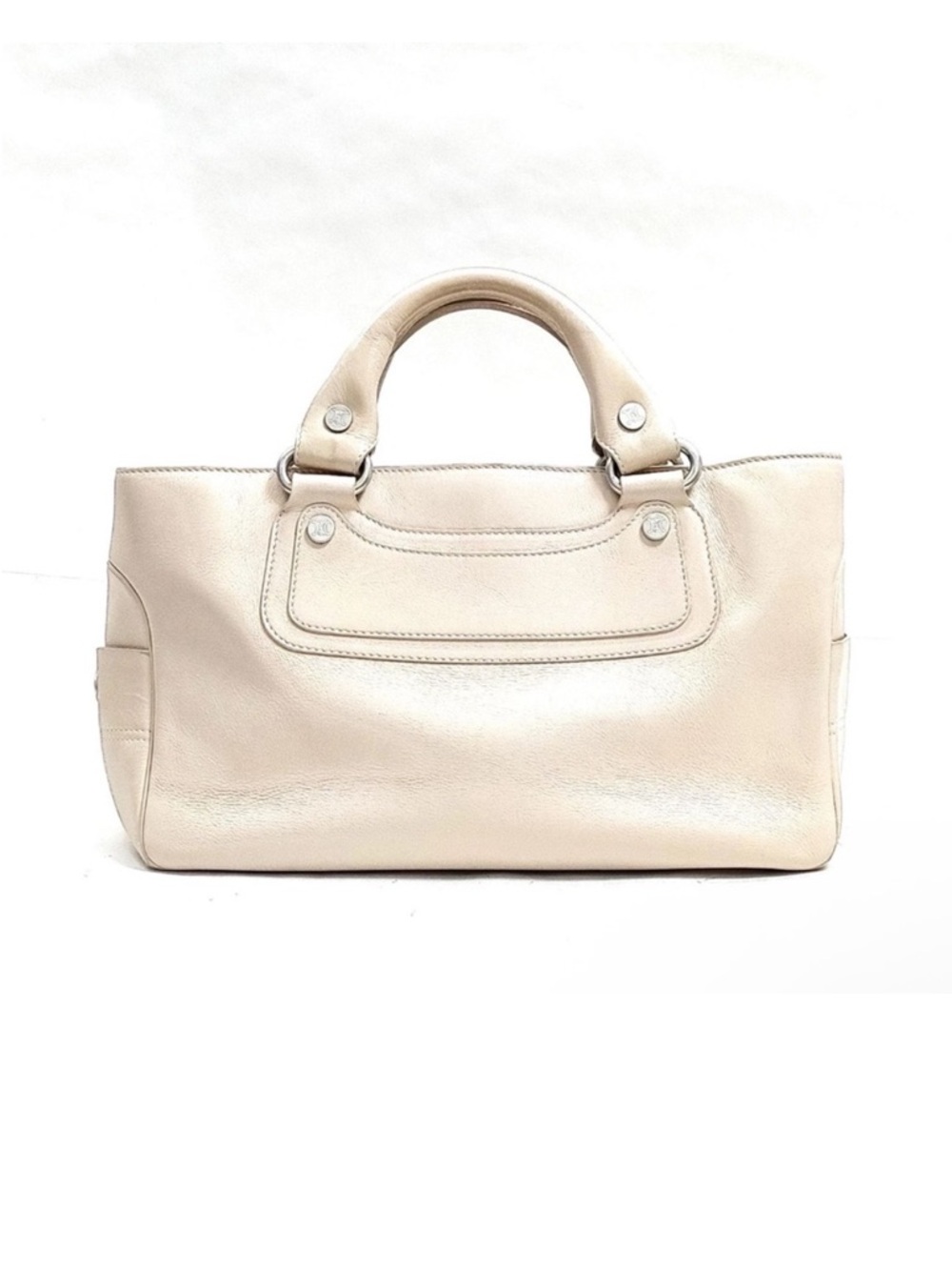 Celine Tan Leather Boogie Bag Satchel
